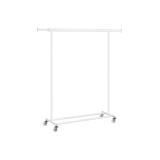SONGMICS Pojazdný vešiak na oblečenie biely 90 kg obr-1