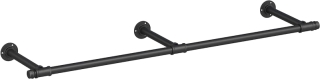 SONGMICS Nástenný vešiak na oblečenie 170 cm čierny obr-1