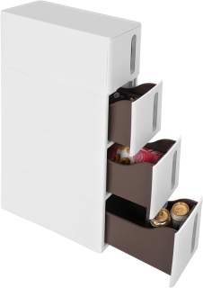 SONGMICS Pojazdný úzky regál so zásuvkami 17x84 cm obr-4