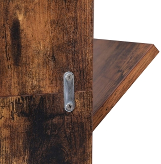 SONGMICS Zaujímavá knižnica, hnedá, 50x142 cm obr-2