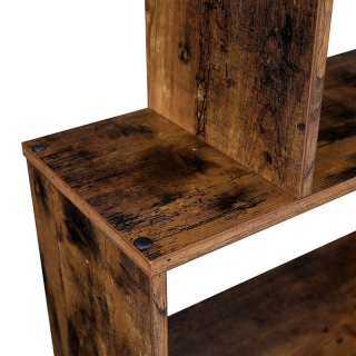 SONGMICS Dizajnový regál 6 políc hnedý obr-1