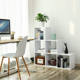 SONGMICS Regál LBC63WT, biely obr-3