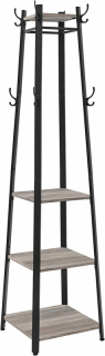 SONGMICS Vešiak do predsiene 43x43x180cm čiernosivý obr-1