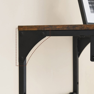 VASAGLE Nástenná polica s háčikmi a držiakom 40 x 24 cm obr-3