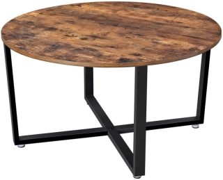 VASAGLE Konferenčný stolík okrúhly industriálny 88 cm obr-4