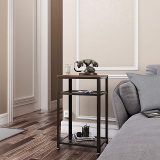 SONGMICS Odkladací stolík industriálny 40x30 cm obr-2