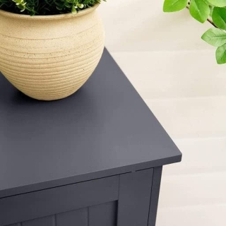 VASAGLE Univerzálna skrinka 4 zásuvky polica sivá obr-4