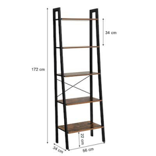 SONGMICS Regál 5 políc industriálny 56x172 cm obr-1