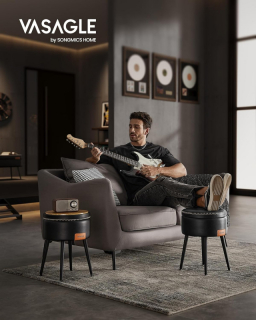 VASAGLE EKHO stolička s úložným priestorom čierna obr-2