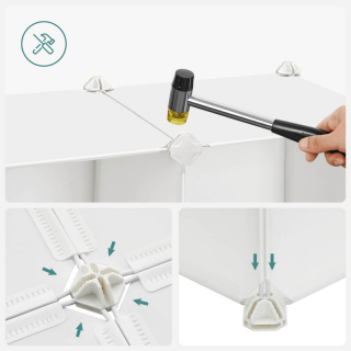 SONGMICS Variabilná rozkladacia polica s detskými motívmi 16 kociek obr-4