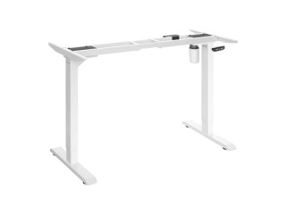 SONGMICS Nastaviteľný elektrický rám stola biely obr-1