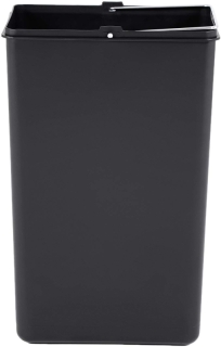 SONGMICS Odpadkový kôš LTB30H na triedený odpad, 2 x 15 L, strieborno / čierny obr-2