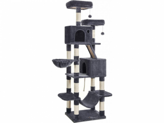 FEANDREA Škrabadlo pre mačky, strom 206 cm tmavosivé obr-1