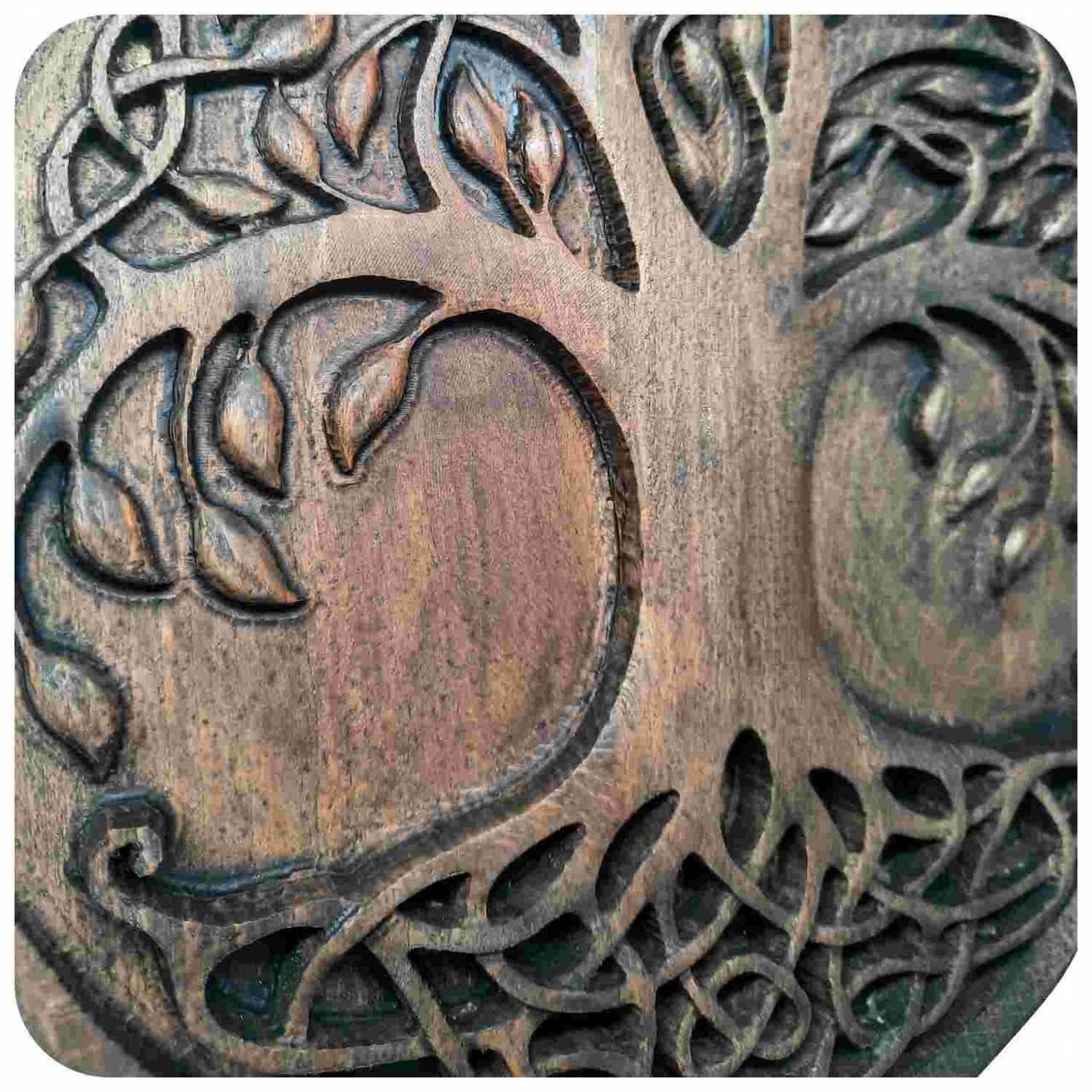 Drevený strom života na stenu 3D prevedenie - LÁSKA