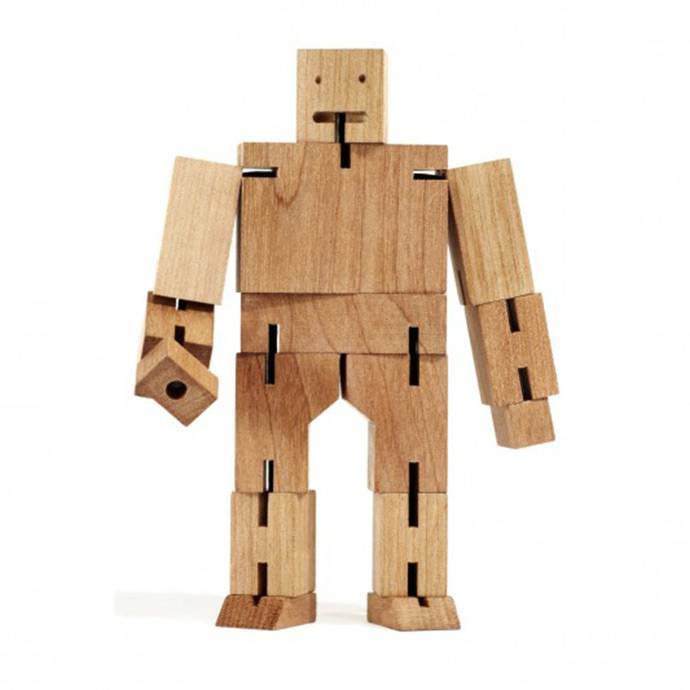 Drevený skladací robot - Super variabilná skladačka pre deti.