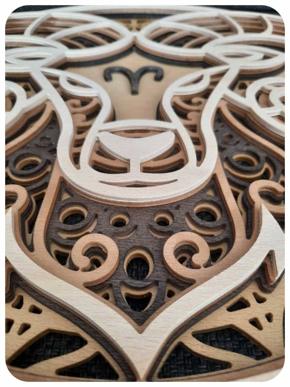 Baran - Drevená dekorácia Znamenie zverokruhu / Aries