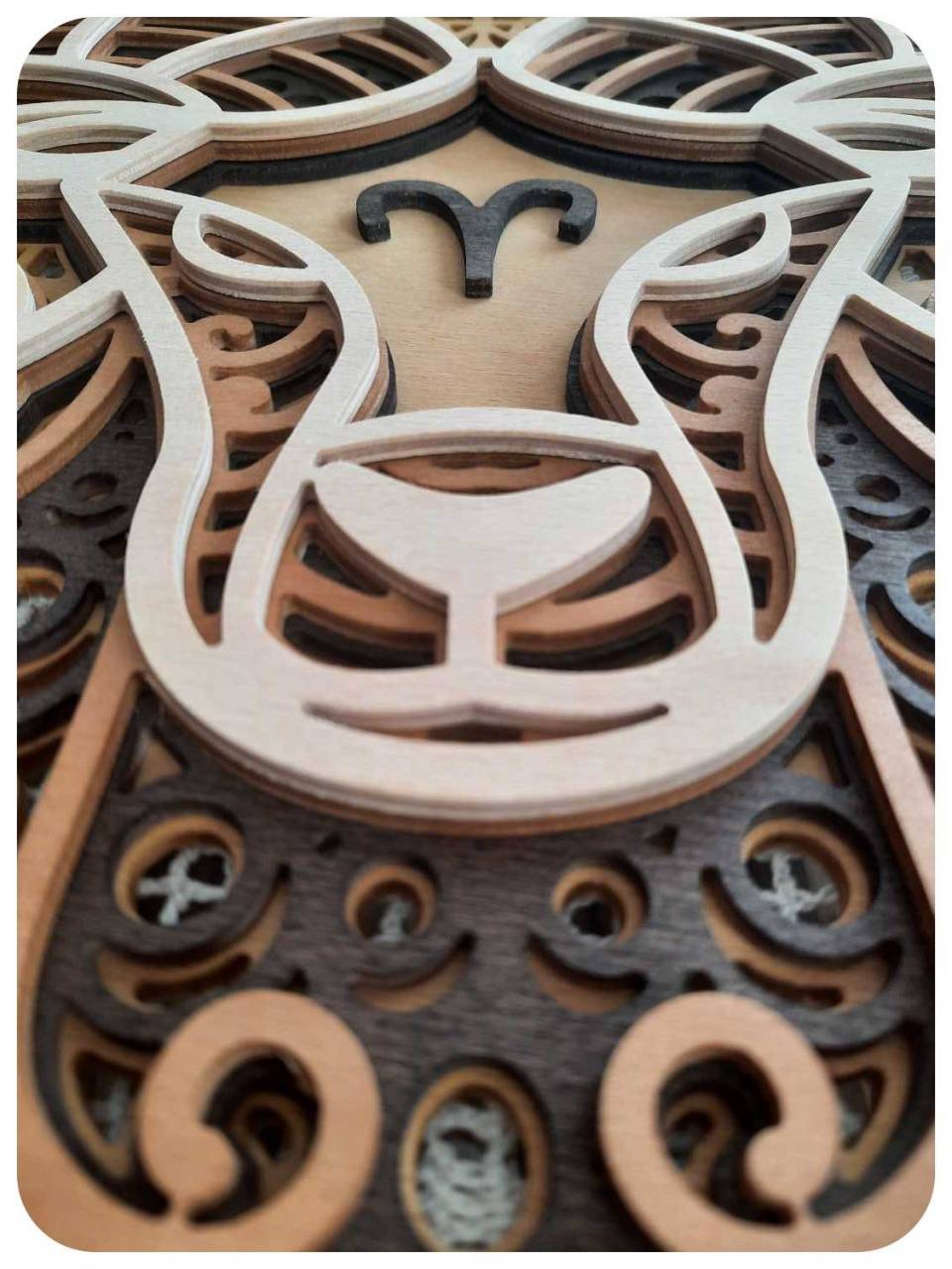 Baran - Drevená dekorácia Znamenie zverokruhu / Aries