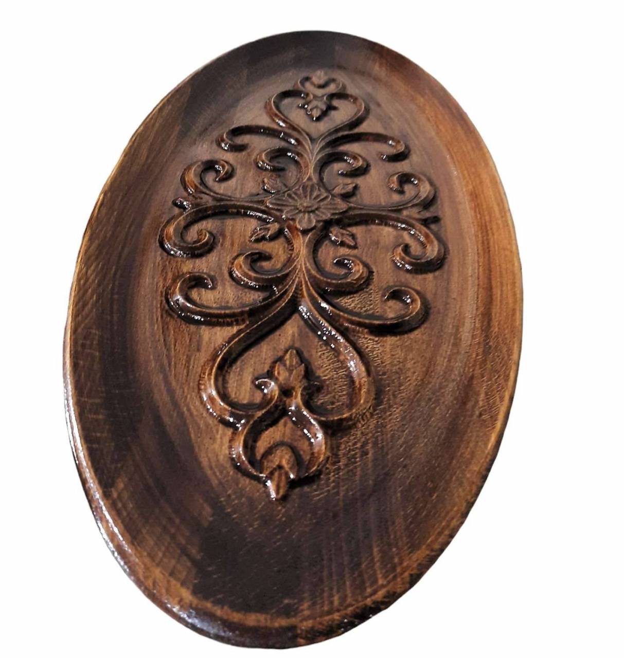 Drevená masívna misa Ornament
