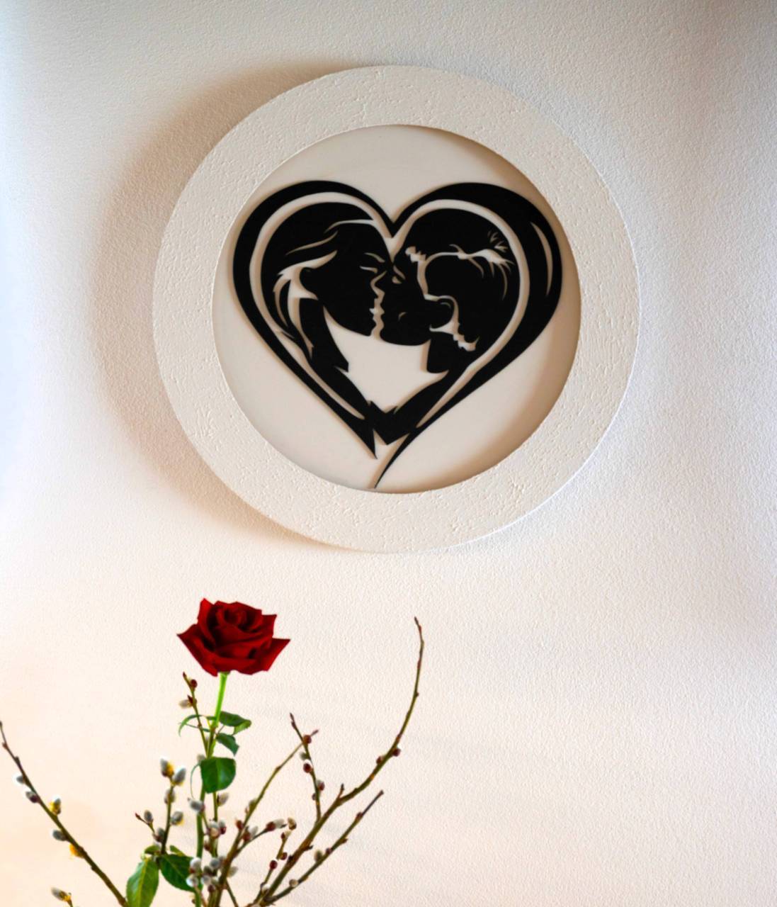 Drevené obrazy na stenu s LED osvetlením, 4 typy a 7 možných motívov.