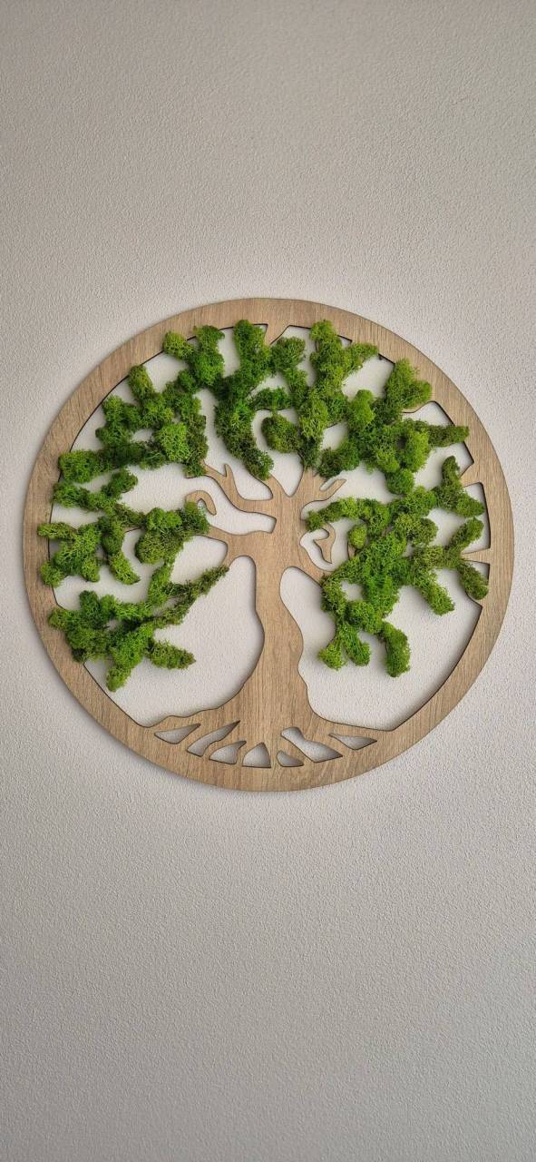 Machový obraz strom života