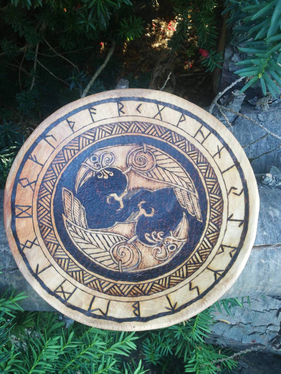 Vikingská miska - Hugin a Munin - viking bowl