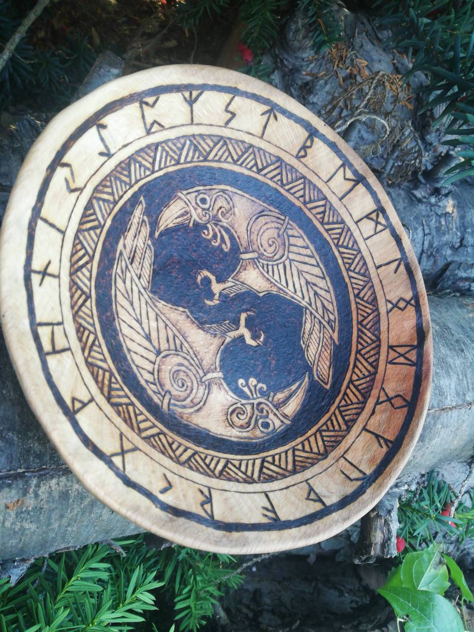 Vikingská miska - Hugin a Munin - viking bowl