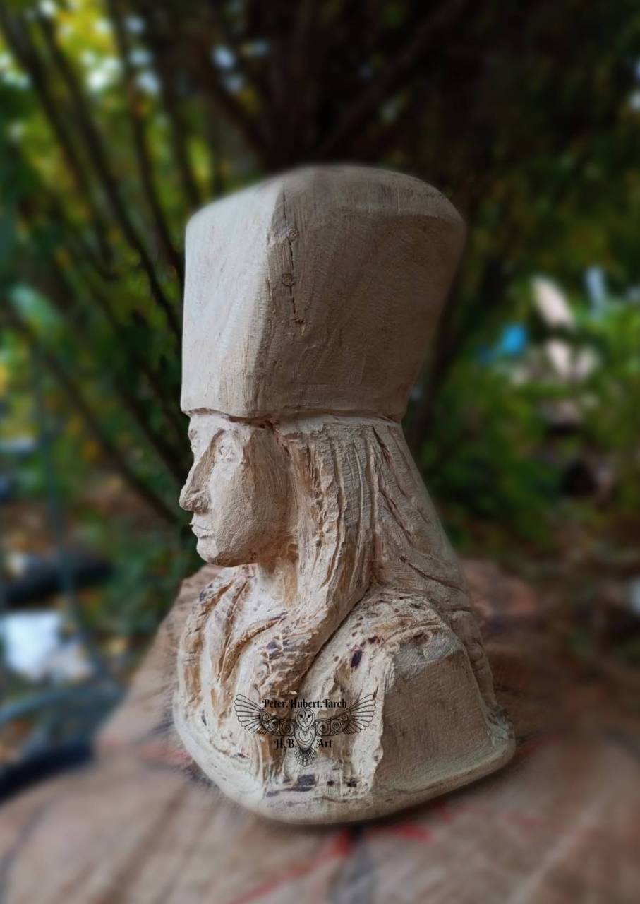 Juraj Jánošík - busta z dreva