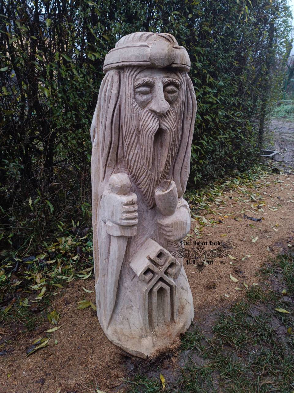 ČUR - slovanský boh Čur - socha